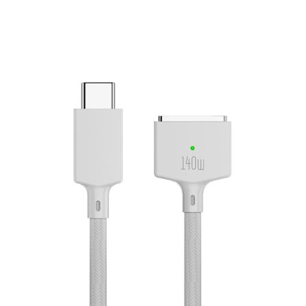 Hurtigladekabel USB Type-C til Magsafe 3 WHITE