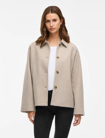 Vila Viclaudia L/S Jacket- Noos - Cream - 40
