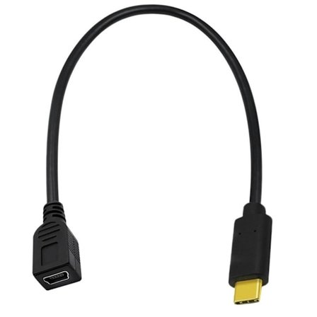 USB C til Mini 5Pin USB Konverterkabel 90 Graders Vinkel for Bekvem Opladning