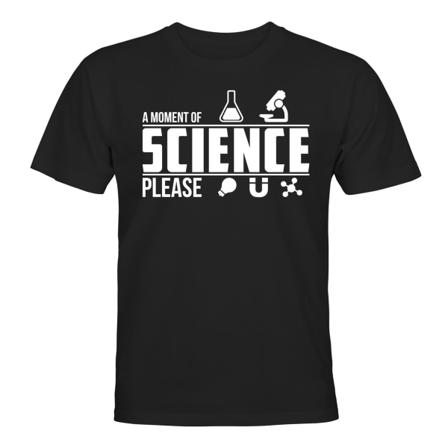 A Moment of Science Please - T-SHIRT - UNISEX Svart - 5XL