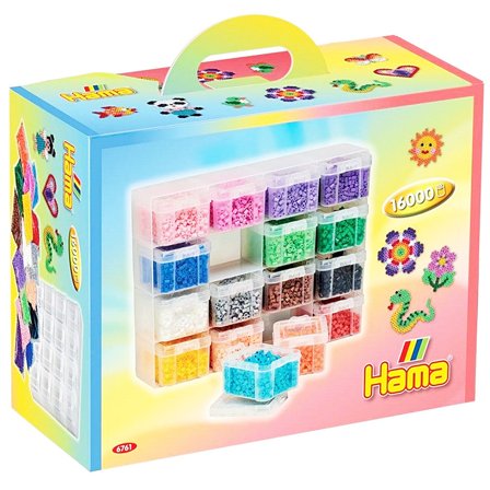 Hama Midi Opbergdoos + 16 000 strijkkralen