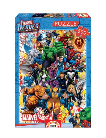 Educa 500 Marvel Heroes Patterned Educa