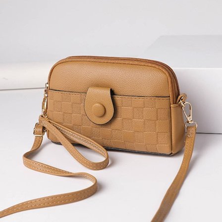 Mr. Puffe Vår Kvinnors Satchel Mode Trend Kvinnors Satchel Mjukt Läder Alla Enkla Axelväska Crossbody Väska Ny Liten Väska Kvinnor Khaki