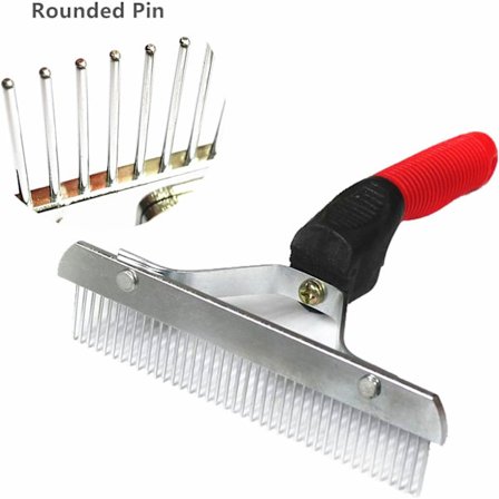 Ekstra stor kæmmekam til kæledyr - Pelsredskab til store hunde som Golden Retriever, Husky og Schäfer