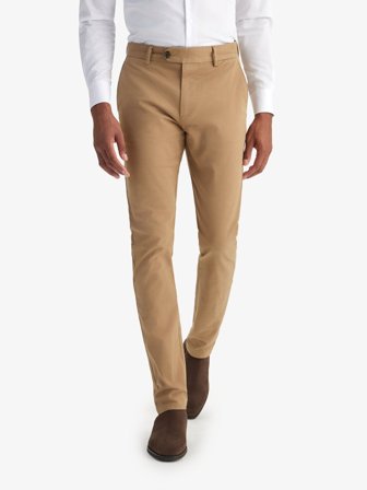 John Henric Men's Khaki Slim Fit Chino Size 32