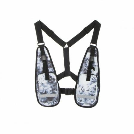 Karl Kani, gilet signature tie dye utility Zwart, Heren, Maat:ONE Size