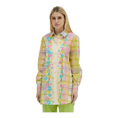 Boutique Moschino Long fantasy shirt , Groen , Dames , Maat: M