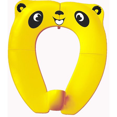 Bærbar sammenklappelig toiletsæde til små børn, rejse, gul