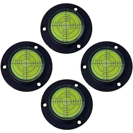 4-pack 50 mm Universal Horisontell Vattenpass - Horisontell Kulinstrument - Placeringshål Genom (50 x 13 mm)