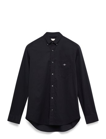 GANT Reg Classic Poplin Shirt - Black - XXXL