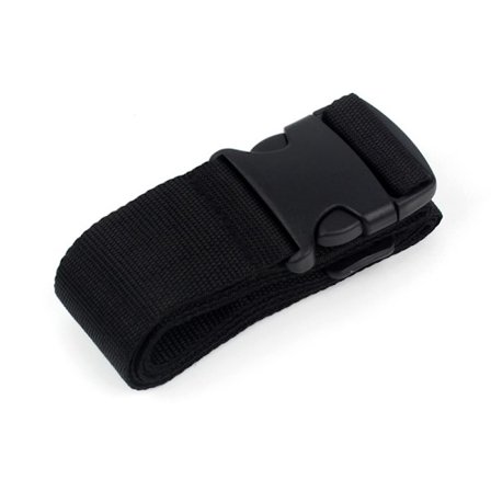 Justerbar bagagerem med spænde - 2 stk Black