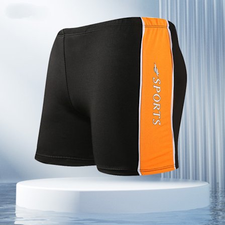 Herr badkläder stora storlekar badbyxor 200 pund kan bära vuxen mode bekväma lösa platta badbyxor