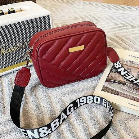 Damväska Mode Rese Kameraväska PU Läder Axelväska Organizer Remsa Kameraväska Axel Telefonväska Dam Crossbody Väska