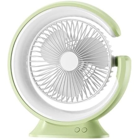 Liten Skrivebordsvifte & Nattlys 2 I 1, Vifte USB-drevet Bærbar Vifte 3 Hastigheter med 3 Farger LED Nattlys, Sterk Luftstrøm Mini Vifte Rot