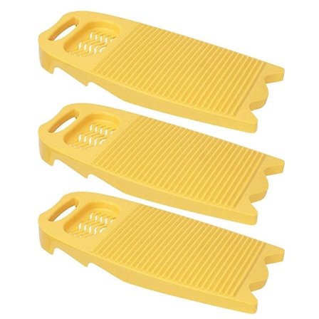 Vaskebræt til hjemmet, skridsikkert håndvaskebræt til tøj, gul