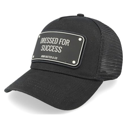 John Hatter & Co - Noir trucker Casquette - Dressed For Success Black Trucker @ Hatstore