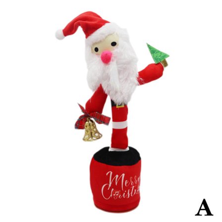 Jul Plyschleksak Elektrisk Sång Dans Vridande Musikal till - spot sales