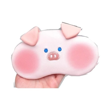 Søt gris sovende øyemaske plysj øyemaske reise sovende maske supermyk morsom øyemaske for barn jenter og voksne