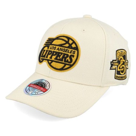Mitchell & Ness - Beige adjustable Keps - Hatstore Exclusive x Los Angeles Clippers Limestone Stone/White Adjustable @ Hatstore