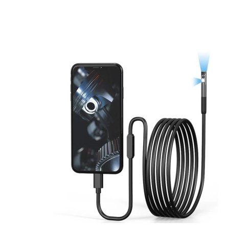 Dobbel / Enkelt Lens Endoskop Kamera WiFi Mini Kamera Vanntett Hard Wire Rørledning Inspeksjon Boreskop