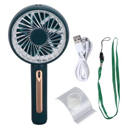 Håndholdt vifte, bærbar minivifte, fire gir, USB-vifte med mobil