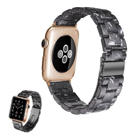 Apple Watch Series 5 40mm pitch themed klockarmband - svart / vit