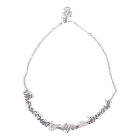 JW Anderson, Oversize Necklace Szary, Kobieta, Rozmiar: ONE Size