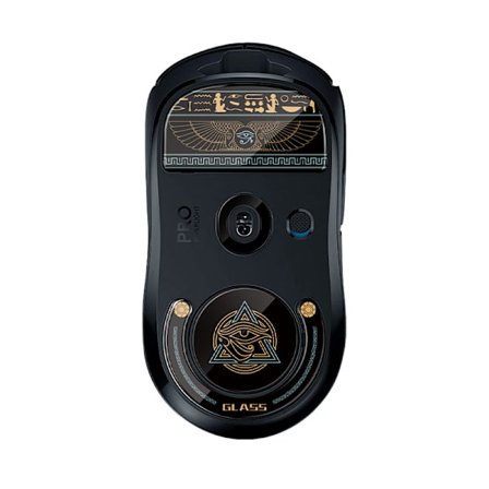 1Pak Glas Mouse Skøjter Glide Feet Pads Muse Feet Sticker til