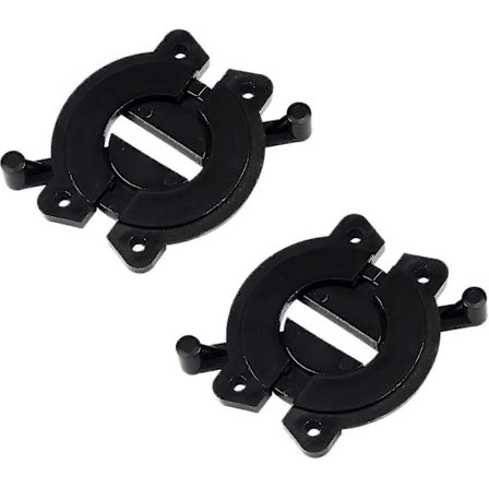 Pöytälevyliitin, muoviset ruokapöydän lukot harjoituspöydän liitin salpa työpöydän yhdistelmäkiinnikkeet (musta) 4 kpl)