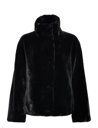 Zendaya Jacket Outerwear Faux Fur Svart Stand Studio