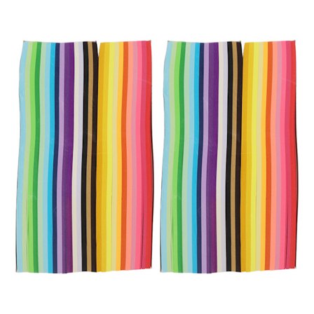 2700 arkkia tähtipaperiliuskoja, 27 väriä, loma-askarteluun, kaksipuolista paperia koulun taideaskarteluun