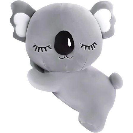 14-tums fet koala gosedjur, broskkoala present till barn, skönhet kvinnlig dekompressionsgåva (grå)