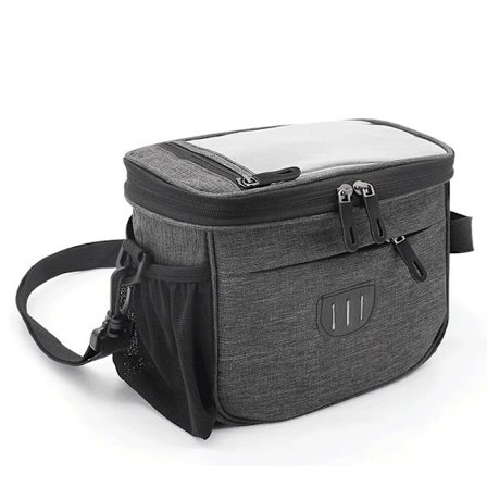 Cykelstyrtaske, Vandtæt Rammetaske Stor Kapacitet med Telefonholder, Opbevaringstaske til Forreste Toprør til Mountainbike, Landevejscykel