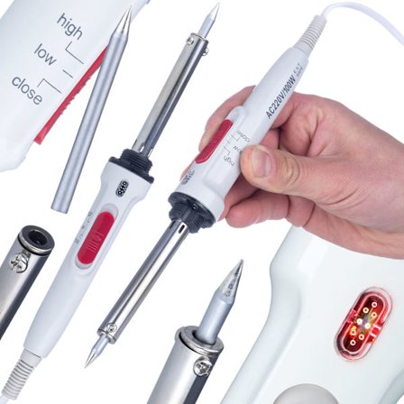 Elektrisk Loddekolbe 100W med Low/High Effekt – Hurtig Opvarmning | 450°C | Ergonomisk Haandtag