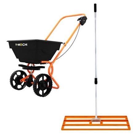 Rotary Spridare & Gräsmattejusterare 100 cm (Orange) Nivelleringskratt Fertiliser
