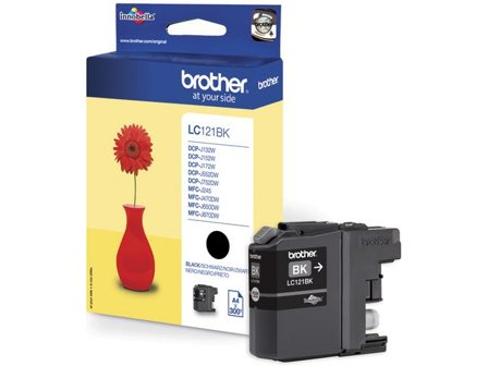 BROTHER Bläckpatron, LC121BK, svart, singelförpackning, LC121BK - Lyreco - Toner och bläck - Bläckpatroner - Bläckpatroner Brother