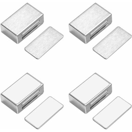 Magnetisk Dörrlås Skåpdörr Magnet Självhäftande Rostfritt Stål Ingen Borrning Möbel Stark Magnet för Skåp