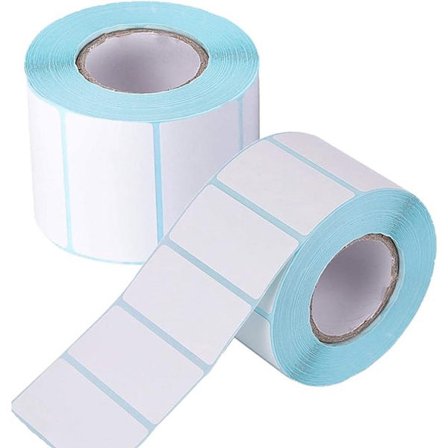 Selvklebende etiketter 2 deler 1000 ark per del 50x30 mm Utskriftsetiketter Termiske etiketter Fryseetiketter Datoklistremerker på rull Selvklebende 