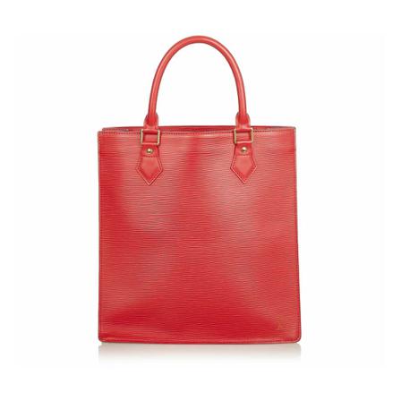 Louis Vuitton Vintage, Pre-owned Tote Bags Rood, Dames, Maat:ONE Size,leather