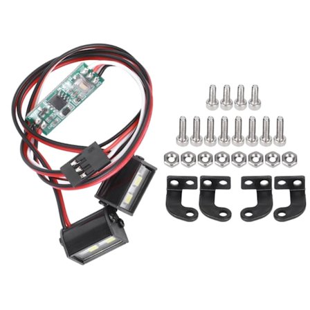 2 stk. 4LED RC Tagelygter Høj Lysstyrke 17mm Længde Passer til Traxxas RC Bilmodel