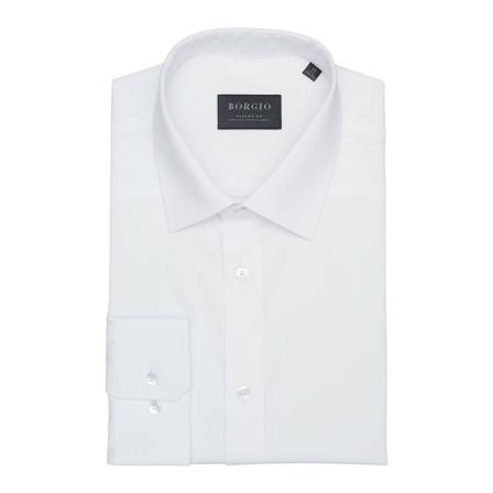 Borgio, Koszula męska 00309 dł. rękaw classic fit 164/170 40 Biały, Mężczyzna, Rozmiar: 8XL