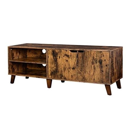 Vasagle TV -skåp för TV -apparater upp till 60 tum, TV -stativ, rustikbrun