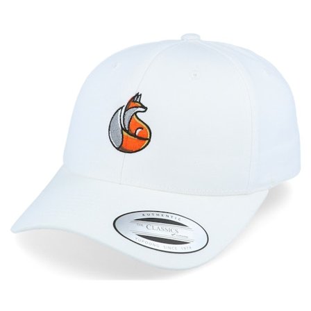 Iconic - Bílá adjustable Kšiltovka - Geometric Logo White Curved Adjustable @ Hatstore