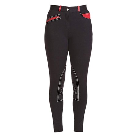HyPERFORMANCE Dam/Dam Jodhpurs i Jeanslook 26 tum Marinblå/Röd