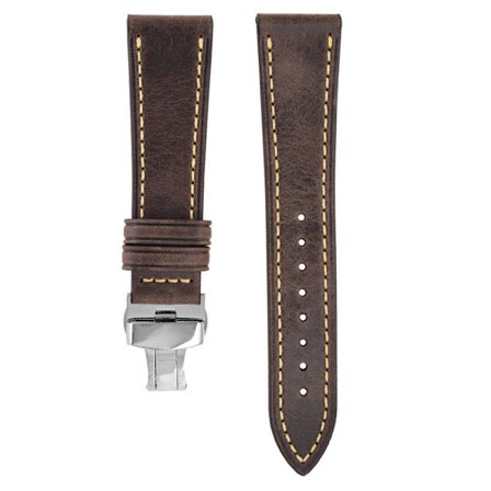 Klockarmband med dubbla knappar med fjärilsspänne