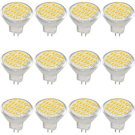 MR11 GU4 LED-pære DC/AC 10-30V 3W, 12V, 24V, svarende til 30W halogenpære - Varm hvid 3000K