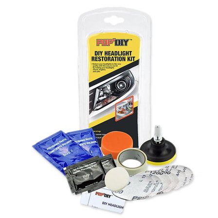 Puhdistus- ja kiillotussarja ajovaloille - Puhdista ja kiillota monivärinen