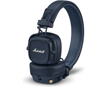 Marshall Major V - Midnight Blue - Trådløse on-ear-hodetelefoner med over 100 timers spilletid