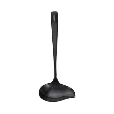 1 st Användbar Soppslev i Rostfritt Stål Användbar Sked för Gryta (Svart)[D]
