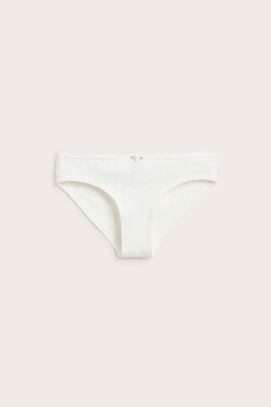 Kappahl | Sømløs brieftruser i pointelle Offwhite 170 | Offwhite